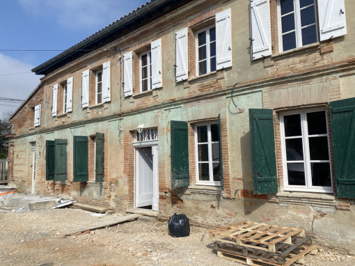Ravalement façade avant travaux enduit Saint-Lys – façadier EAF Façade 31 Colomiers