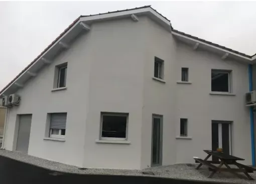 Enduit projeté façade neuve Grenade – enduiseur façadier proche Toulouse EAF Façade 31